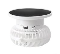 RAGOPILEN Handheld Fan, Detachable Solar USB Fan For Hats White 9.2x9.2x0.2cm