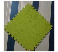 RAGOPILEN Plush Crawling Mat, Interlocking Foam Puzzle Floor Tiles 30x30cm Multicolor Pack of 20(Green)