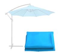 RAGOPILEN Replacement Parasol Canopy, 6 Arms/8 Arms Patio Umbrella Replacement Replacement Fabric Garden Parasol Canopy Cover 200cm 270cm 300cm(Lake Blue,8 ribs-3m(9.8ft))