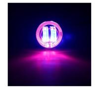 RAGPUKMUAN Angel Eye Kit 12-80V 11W Led Motor Projector 2.5inch Motorcycle Headlights With Angel Eye Halo Ring LED Angels Eyes(Blue pink)