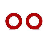 RAGPUKMUAN Angel Eye Kit 2pcs/set Car Bumper Reflective Safety Strip Stickers Angel Eye Sticker Warning Tape LED Angels Eyes(Red)