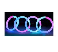 RAGPUKMUAN Angel Eye Kit 4/2/1PCS Car RGB Angel Eyes Dynamic With Turn Signal 60mm 70mm 80mm 90mm Halo Rings DRL Led Headlights Projector APP Control LED Angels Eyes(60mm,2PCS Rings)