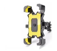 RAGPUKMUAN Bike Phone Holder Motorcycle Phone Mount, Bike Mobile Holder, Handlebar Rearview Mirror Clip 4.8-6.8" Cell Phones Motorcycle Phone Mount(Handlebar-Yellow)