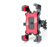 RAGPUKMUAN Bike Phone Holder Motorcycle Phone Mount, Bike Mobile Holder, Handlebar Rearview Mirror Clip 4.8-6.8" Cell Phones Motorcycle Phone Mount(Handlebar-Red)