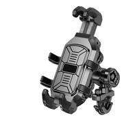 RAGPUKMUAN Bike Phone Holder Shockproof Motorcycle Phone Holder 4 Vibration Dampener 360 Rotation Anti-Thief Motorbike Bicycle Bike Scooter Stand Mount Motorcycle Phone Mount(Headbar)