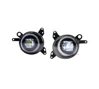 RAGPUKMUAN H11 Fog Light Bulbs For Mitsubishi For Lancer Lancer-ex 2008 2009 2010 2011 2012 2013 Angel Eye Fog Lamps Car LED DRL 12V 2Pcs For Poor Visibility(White White Rings)