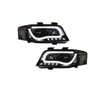 RAGPUKMUAN Headlamps Assembly For A6 For A6L For C4 1997-2004 Car Front Lamps Assembly LED Auto Headlights Upgrade Angel Eyes Style Bifocal Lens Accessories LED Headlights