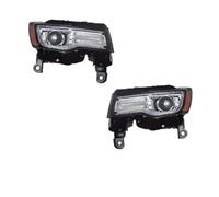 RAGPUKMUAN Headlamps Assembly For Grand For Cherokee 2014-2021 Auto Headlight Car Front Lamps Assembly Upgrade LED Bifocal Projector Lens Design LED Headlights(Silver version)
