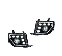 RAGPUKMUAN Headlamps Assembly For Mitsubishi For Pajero V97 2009-2021 Upgrade Dynamic 6 Projector Lens Accessories Car Front Lamps LED Auto Headlights Assembly LED Headlights