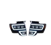 RAGPUKMUAN Headlamps Assembly For Raptor For F150 2009-2014 Car Front Lamps LED Auto Headlights Assembly Upgrade Dynamic Four Projector Lens Accessories LED Headlights(Brown one set)