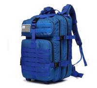 RAGPUKMUAN Motorbike Saddle Bags 25L/50L 1000D Nylon Waterproof Trekking Fishing Hunting Bag Backpack Outdoor Rucksacks Tactical Sports Camping Hiking Motor Pannier Bag(50L (Blue))