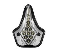 RAGPUKMUAN Motorcycle Headlamp For YZF R6 2008-2016 Front Center Marker Pilot Light Headlight Motorcycle Fog Chassis Decorative Lighting(Clear LED)