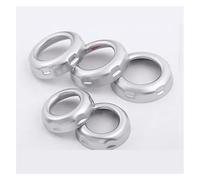 RAGPUKMUAN Shift Panel Interior for Land for Rover for Discovery 4 LR4 for Range for Sport Freelander 2 ABS Chrome Volume Air Conditioning Knob Cover 5pcs Decorate Central Control(Range)