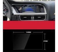 RAGPUKMUAN Transparent Screen Protector For A4 B8 For A5 8T 2008-2016 Tempered Glass Car Navigation Screen Protector Film LCD Anti Scratch(149x87mm)