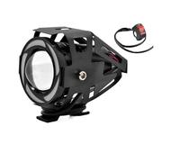 RAGPUKMUAN Universal Motorcycle Fog Lights Motorcycle LED Driving Lamp Angel Eye Headlight Fog Light Universal Motorbike Auxiliary Auxiliary Lighting(1 Pcs-Colorful)