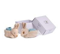 Ragtales RT901 Alfie Rabbit Collection Baby Booties Soft Shoes, Beige