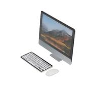 Raguso 1:12 Scale Dollhouse Computer Screen Keyboard Mouse Set Safe Material Pretend Play Toy Children (computer three-piece set)