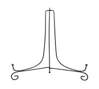 Raguso 1 pcs 4 to12Inch Iron Easel Classic Display Stand Bowl Plate Photo Frame Book Arts Displaying Stands Anti Slip Black for Display Pictures Tabletop Artworks(12 inch)