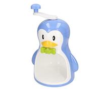 Raguso Cute Shaped Hand Crank Ice Crusher Blue Manual Ice Crusher for Outdoor Use Portable Snow Cone Maker
