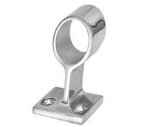 Raguso Hand Rail Base 316 Stainless Steel Fitting, Durable Handrail Base for Ship, Practical Utility for Cabin Top, Dashboard Handrails (Φ22mm（7/8"）)