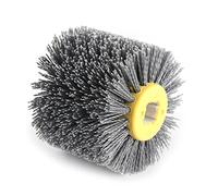 Raguso Multifunctional Wire Wheel,Durable Flexible Burnishing Polishing Brush Wire Drawing Wheel Brush Burnishing Polishing Wheel 120 Grit for Electric Drawing Machine Paint coating and wall treatment