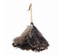Raguso Ostrich Feather Duster Set Non Electrostatic Fiber Duster Extendable Duster Washable with Wooden Handle Household