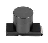 Raguso Portable Billiard Chalk Holder Aluminium Alloy Snooker Cue Chalk Box with Fixed Clamp/Holder for On-the-Go Play (Black)