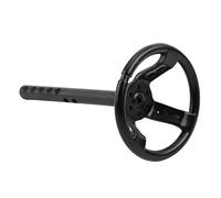 Raguso RC Car Steering Wheel, Convenient Replacement Accessory, Plastic, Realistic Look, Ideal for 1/10 Scale RC Crawler Car, New or Old Type, for Enthusiasts