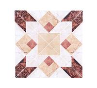 Raguso Self Adhesive Tile Stickers PVC Home Decor 10Pcs 12CM*12CM, Decorative Mirror Design for Living Room Children's Playroom Porch (# 01)