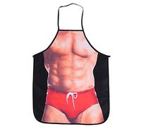 Raguso Sexy Funny Novelty Kitchen Apron , Muscle Man Apron , Apron For Grilling Baking Party Gag Couples Novelty Gifts , For Men Gift
