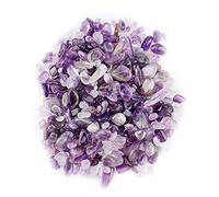 Raguso Small Crystal Tumbled Stone Chips Crushed Natural Crystal Quartz Pieces for Healing Home Fish Tank Flowerpot Decoration(Purple) Daily decoration