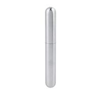 Raguso Stainless Steel Cigar Tube Premium Thickened single Cigar Case Portable Humidor Silver Small Cigar Container Tobacco Box Cigarettes Container For Travel Business Trip Carry Case Collection