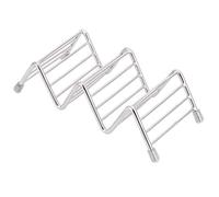 Raguso Taco Holder Rust-Resistant Taco Stand for Mexican Food Lovers Easy to Kitchen Tool 304 Stainless Steel Material (2/3 Grid)