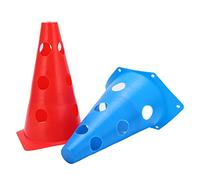 Raguso Training Cones for Running Back and Forth Bright Skating Marker for Football Training Red Blue PE 23cm/9.1in