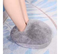 Raguso USB Rechargeable Foot Warmer Cushion Electric Heater Winter Foot Warmer for Winter Office Heating Slippers Shoes Heating Shoes Insole Heater (Gray)