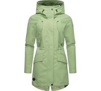 Ragwear Begonia YOUMODO Lightweight Women's Transition Parka Long Raincoat Waterproof and Breathable with Large Hood XS-6XL, Dusty Green, S