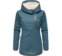 Ragwear Gordon Intl Women's Warm Waterproof Winter Jacket with Decorative Stitching and Cuddly Hood XS-XXL, Stone Blue25, M