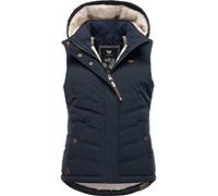 Ragwear Hesty Intl Women's Sleeveless Outdoor Vest Warm Winter Jacket Waterproof with Removable Hood XS - 6XL, Navy22, L
