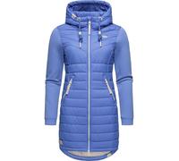 Ragwear Lucinda Long II Intl Women's Transition Jacket Lightweight Jacket Long with Hood XS-6XL, Blue24, S