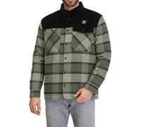 Ragwear - Men's thick flannel jacket - Checon Dark Olive for Men - Size L - Khaki Khaki