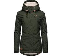 Ragwear Monade Ladies` Winter Jacket with Hood Dark Olive22 S