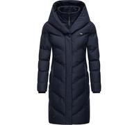 Ragwear Natalka Melange Intl Women's Warm Winter Coat Quilted Coat Waterproof with Hood XS-6XL, Navy24, S