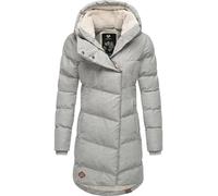 Ragwear Pavla Intl Women's Winter Coat Warm Quilted Coat Long with Hood XS-6XL, Zinc24, S