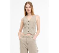 Ragwear Shafron Denim Sleeveless Jacket creme XS