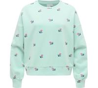 Ragwear Women's Casual Cropped Sweatshirt Oversized Pullover with Fashionable All-Over Print Wuss Shells XS - XXL