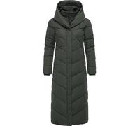 Ragwear Women's Winter Coat, Warm Quilted Coat, Extra Long, with Hood, Natalka Extralong Intl, XS-6XL, M