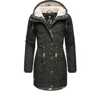 Ragwear YM-Canny Intl Women's Winter Coat Warm Parka Long with Hood XS-6XL, Dark Olive22, L