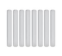 Ragyzity 8pcs Steel Plates for Weighted Vest, Weighted Strength Training Plates for Fitness Exercise, Rustproof Strength Training Weight Long Steel Plate, Adjustable Round Head Rustproof