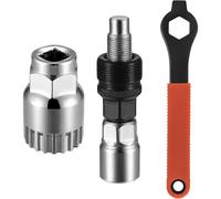 Ragyzity Bike Crank Extractor, Bike Crank Puller Tool Set, Bottom Bracket Remover with 16mm Spanner, Bicycle Crank Removal Tool for Mountain Bike Bicycle MTB Square Threaded Crankset