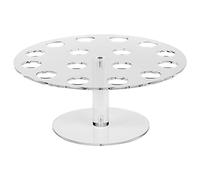 Ragyzity Ice Cream Cone Holder, 16 Holes Acrylic Ice Cream Cone Display Stand, Cupcake Cones Baking Rack Cotton Candy Cones Holder, Waffle Cone Displaying Stand for Weddings, Birthday Parties